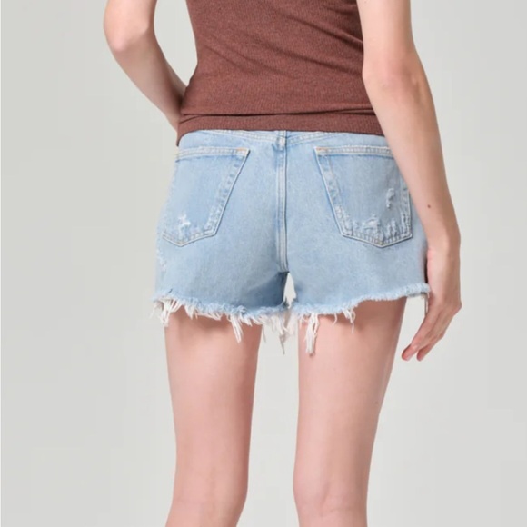 AGOLDE 30 Parker Vintage Loose Fit Cutoff 0765 Shorts Swapmeet denim light wash - Picture 3 of 12